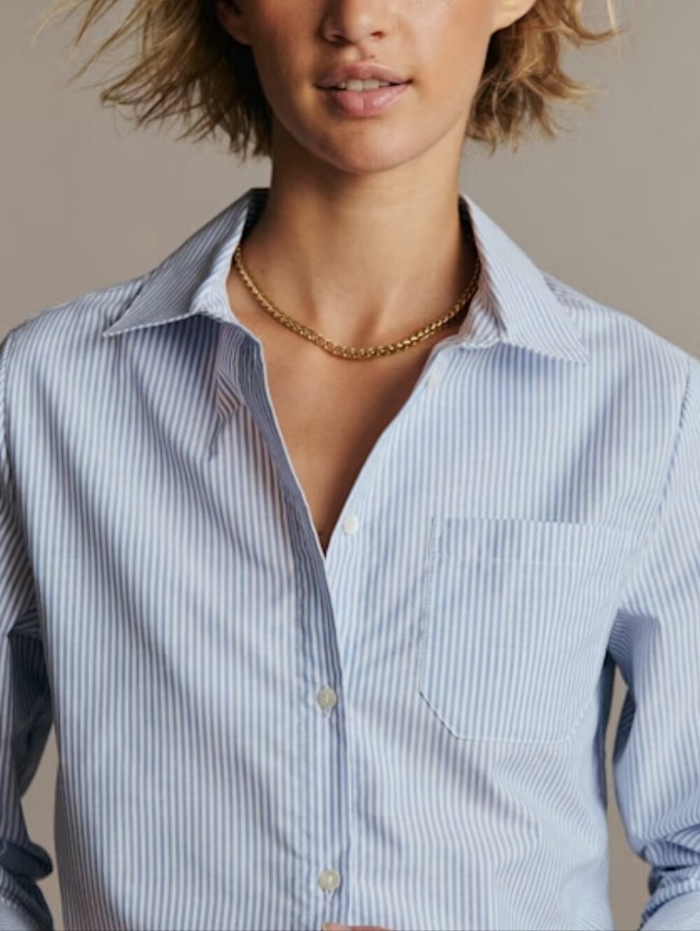 Sezane Brand Tomboy Button Up